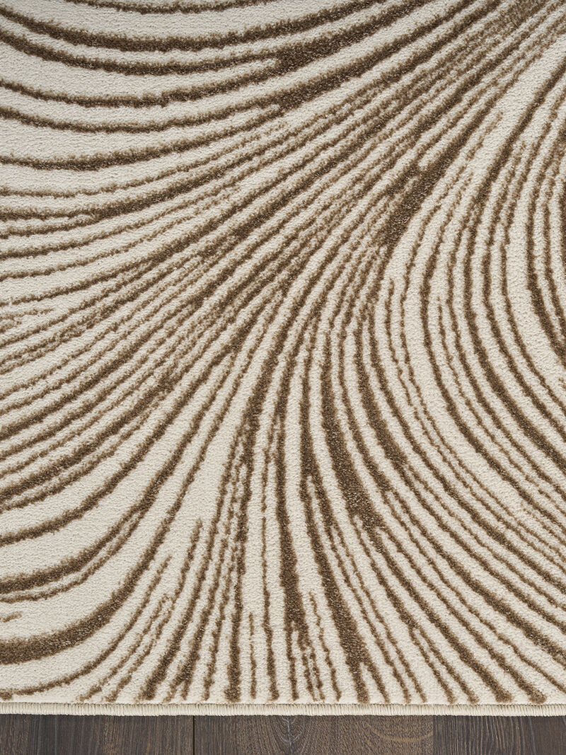 Central Park West CEP02 Beige/Brown 6' x 9' Rug