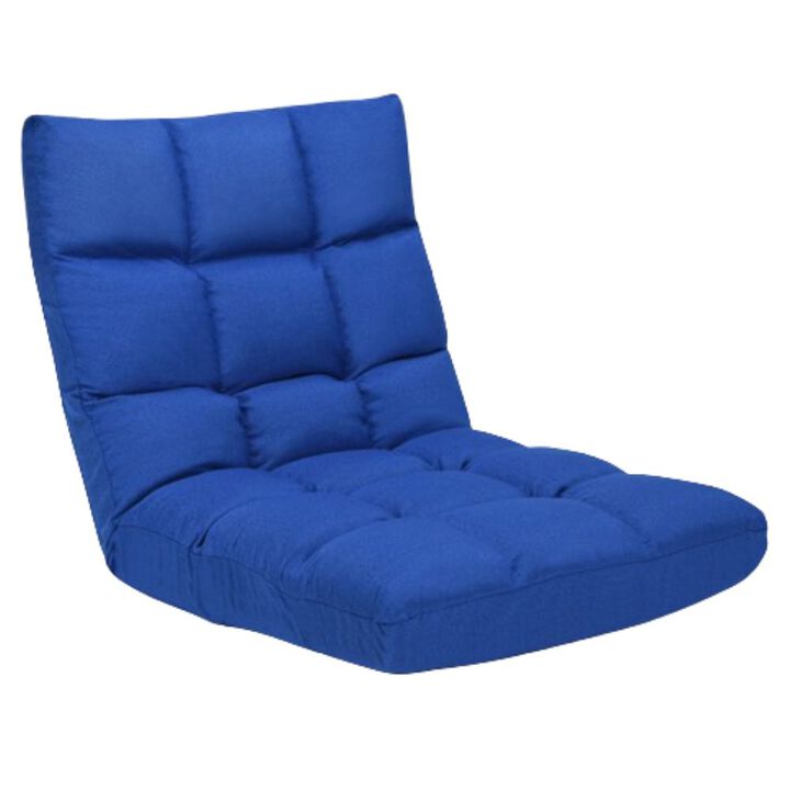 Hivvago 14-Position Adjustable Folding Lazy Gaming Sofa