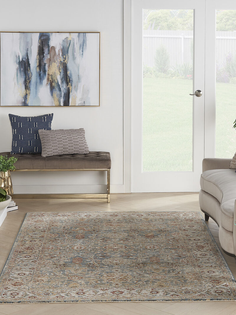 Sahar SHR03 Blue 5'3" x 7'8" Rug