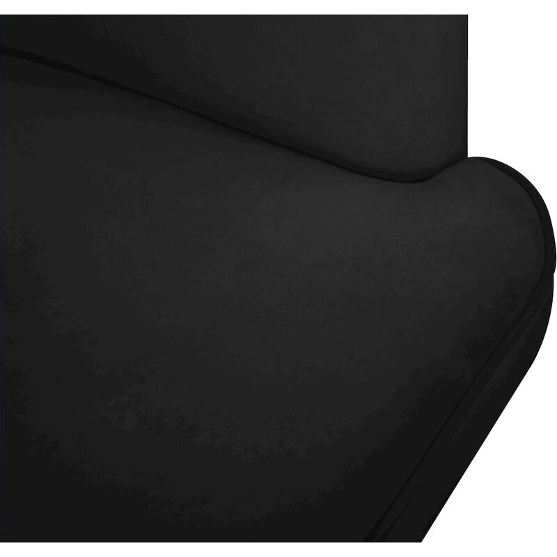 Meridian Furniture Rays Black Velvet Accent Chair