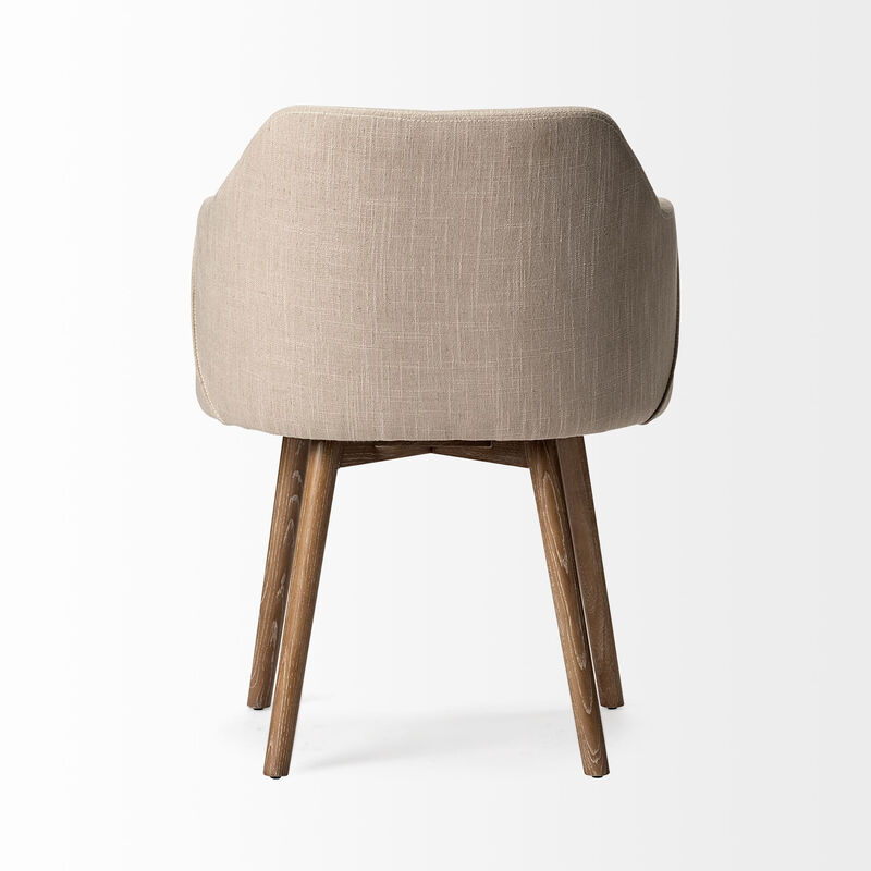 Fabric Upholstered Dining Arm Chair, Stylish and Cozy Seating for Kitchen