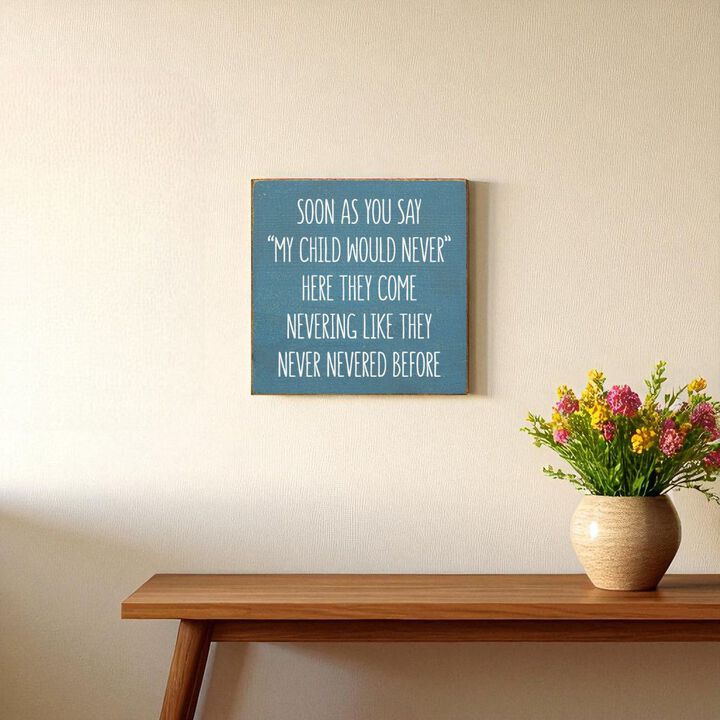 Parent Life Wood Sign Rustic Wooden Wall Decor with Humorous Family Quote