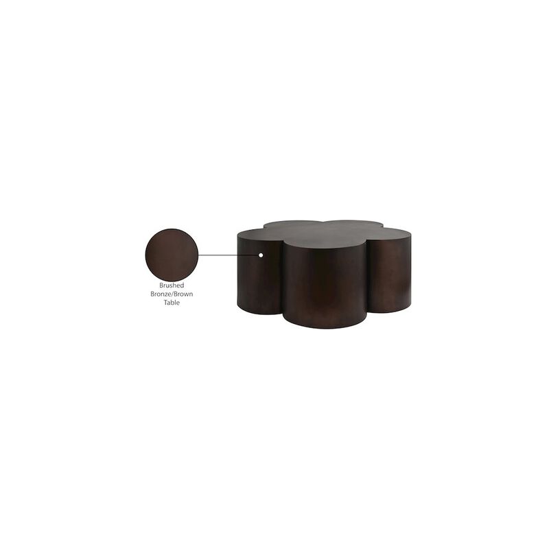 Meridian Furniture Lucky Brown Iron Coffee Table