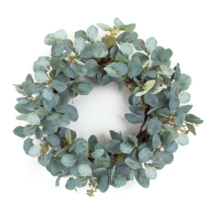 Eucalyptus Twig Spring Wreath  20-Inch