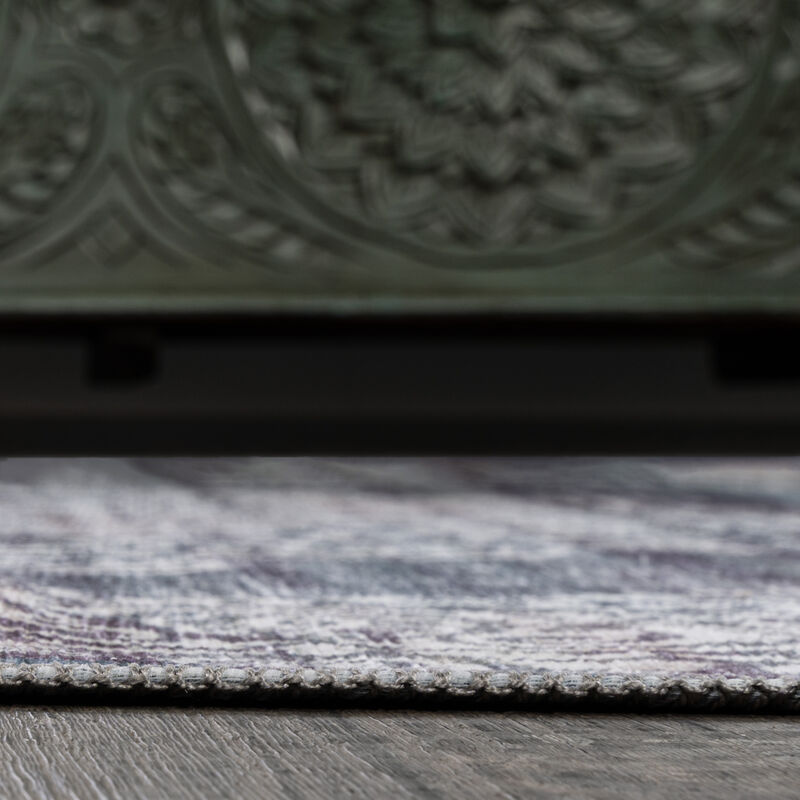 Regis Bohemian Medallion Machine-Washable Area Rug