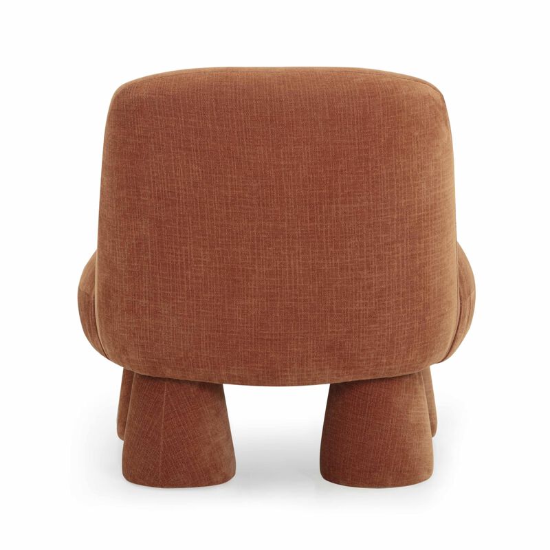 Tov Furniture Stomp Upcycled Chenille Accent Chair (Rust) image number 4