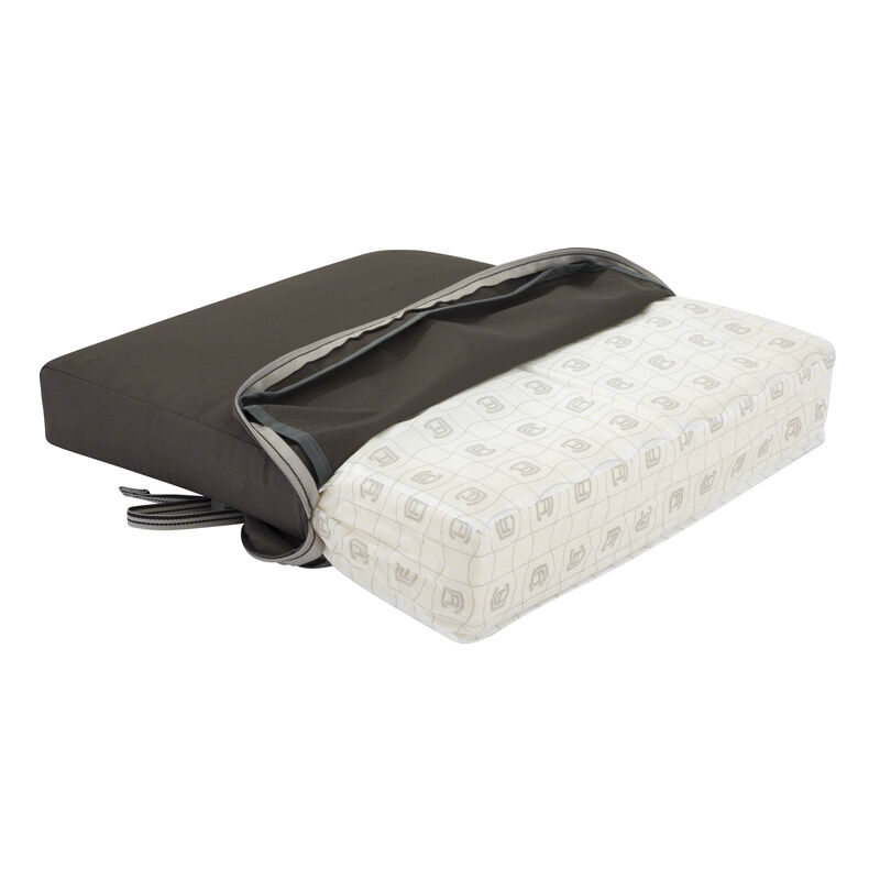 Classic Accessories Ravenna Back Cushion, 21"W x 20"H x 4"Thick, Dark Taupe