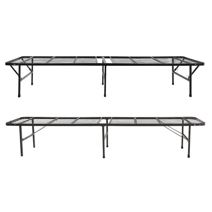 Hivvago Twin size Black Metal Platform Bed Frame