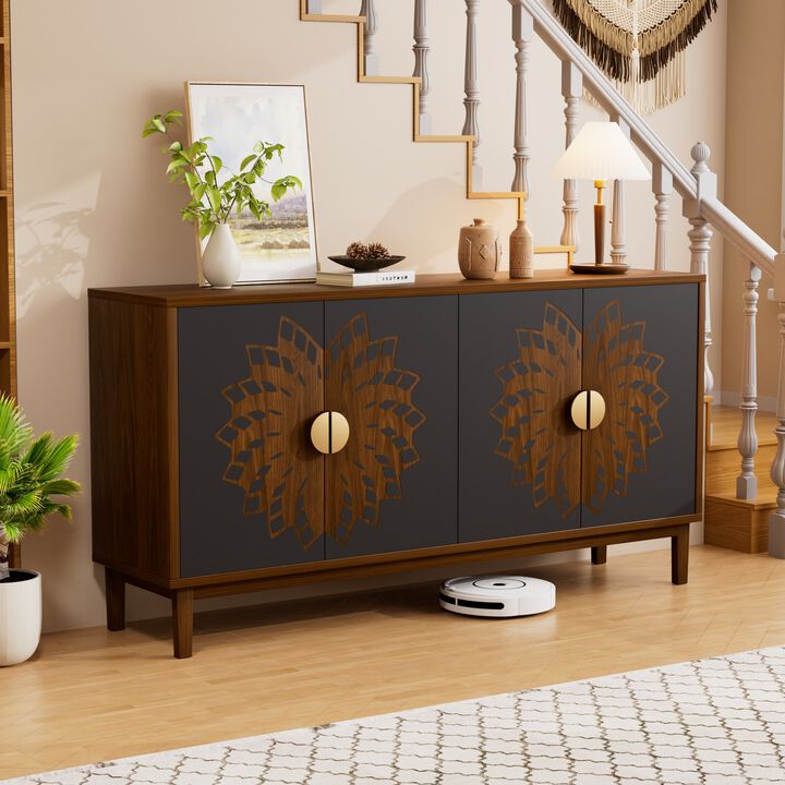 Rikof 63" Vintage-Style Sideboard