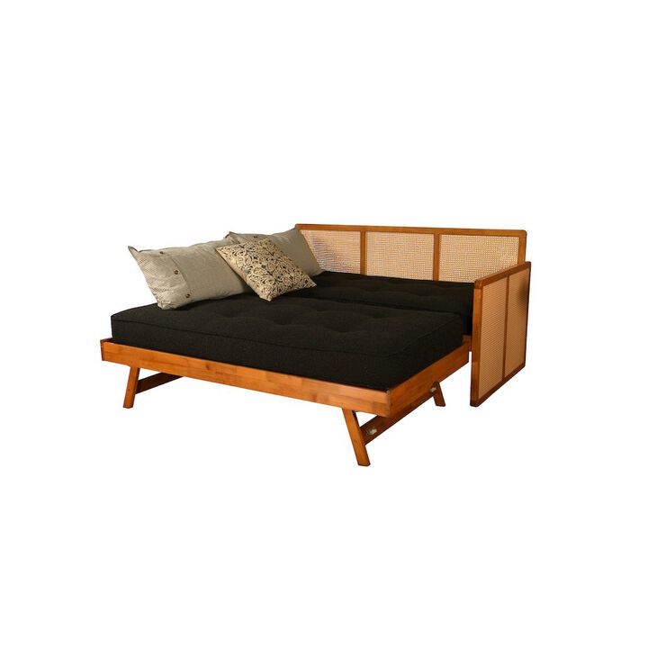 Abaco Pop-Up Daybed with Mattresses - Honey Finish