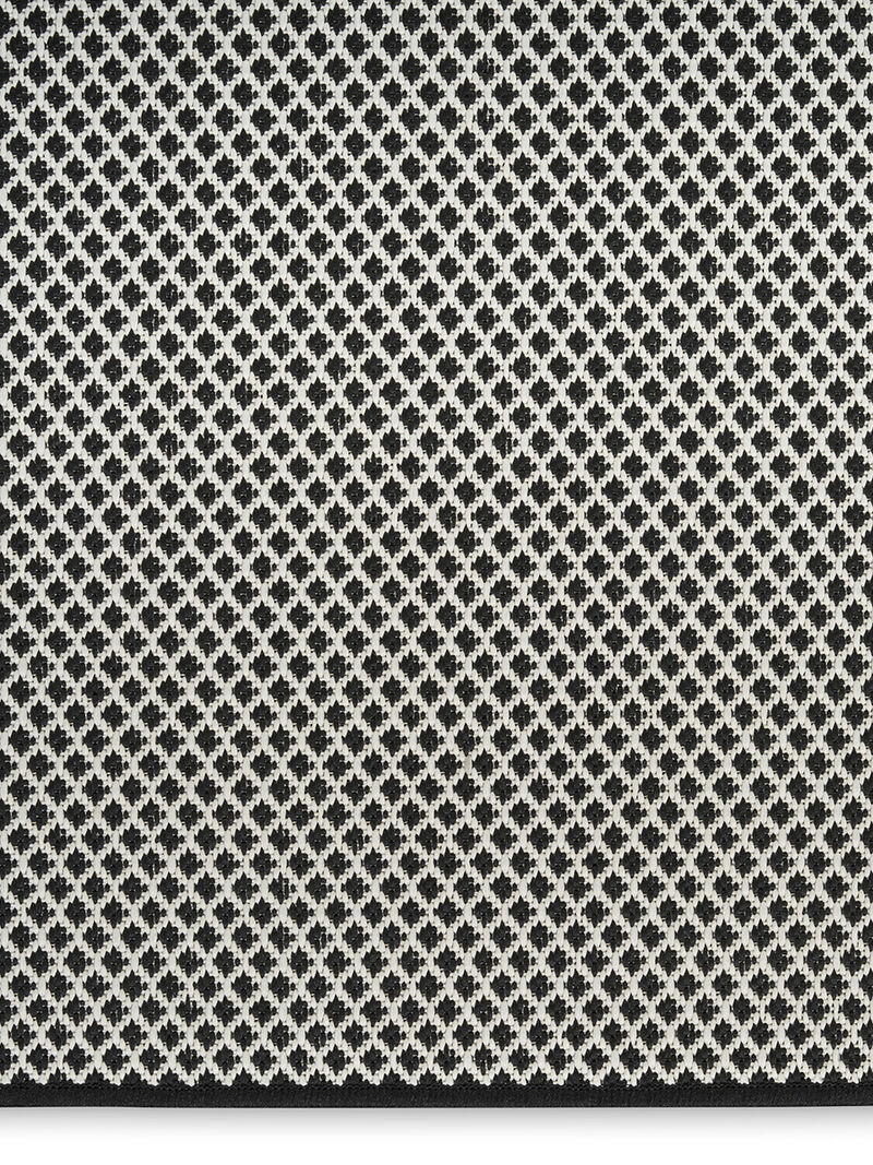 Courtyard COU01 Black/White 10' x 14' Rug