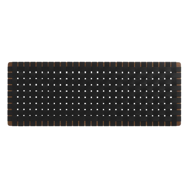 Sparta Weave Wall-Mount Vegan Leather Queen Headboard image number 0