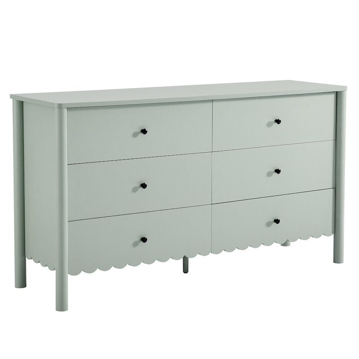 Emmeline Scalloped 6-Drawer Dresser