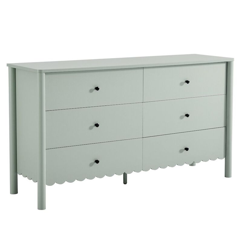 Emmeline Scalloped 6-Drawer Dresser image number 0