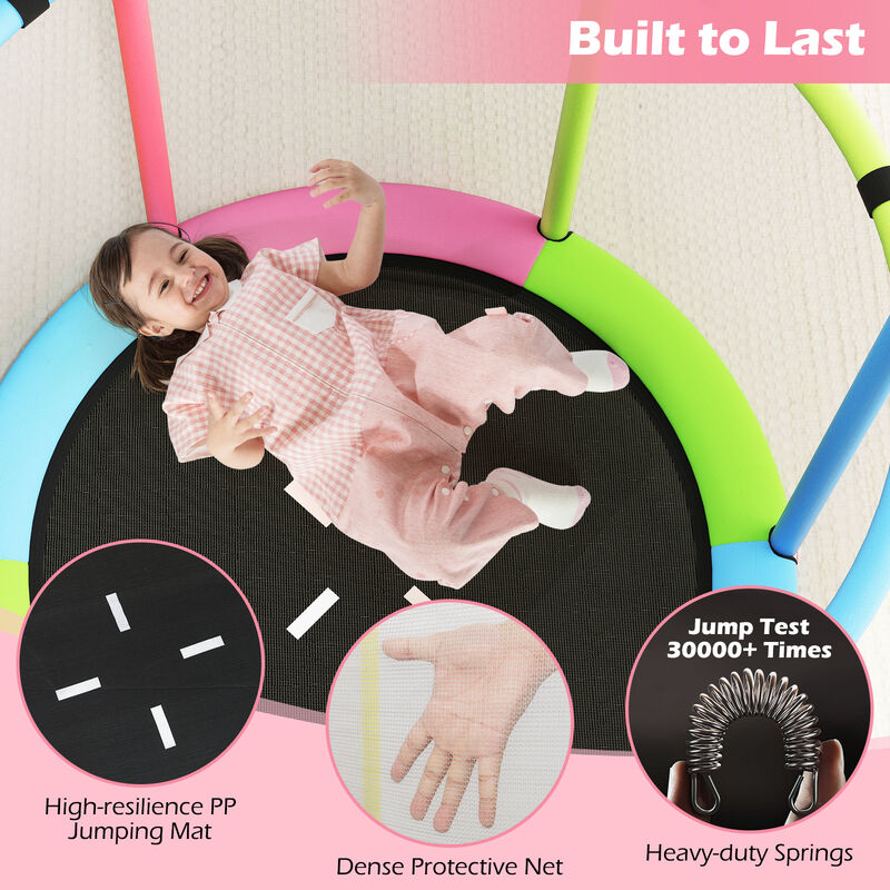 Kids Mini Trampoline Gift for Boys and Girls Ages 3 to 6 Years Old image number 4