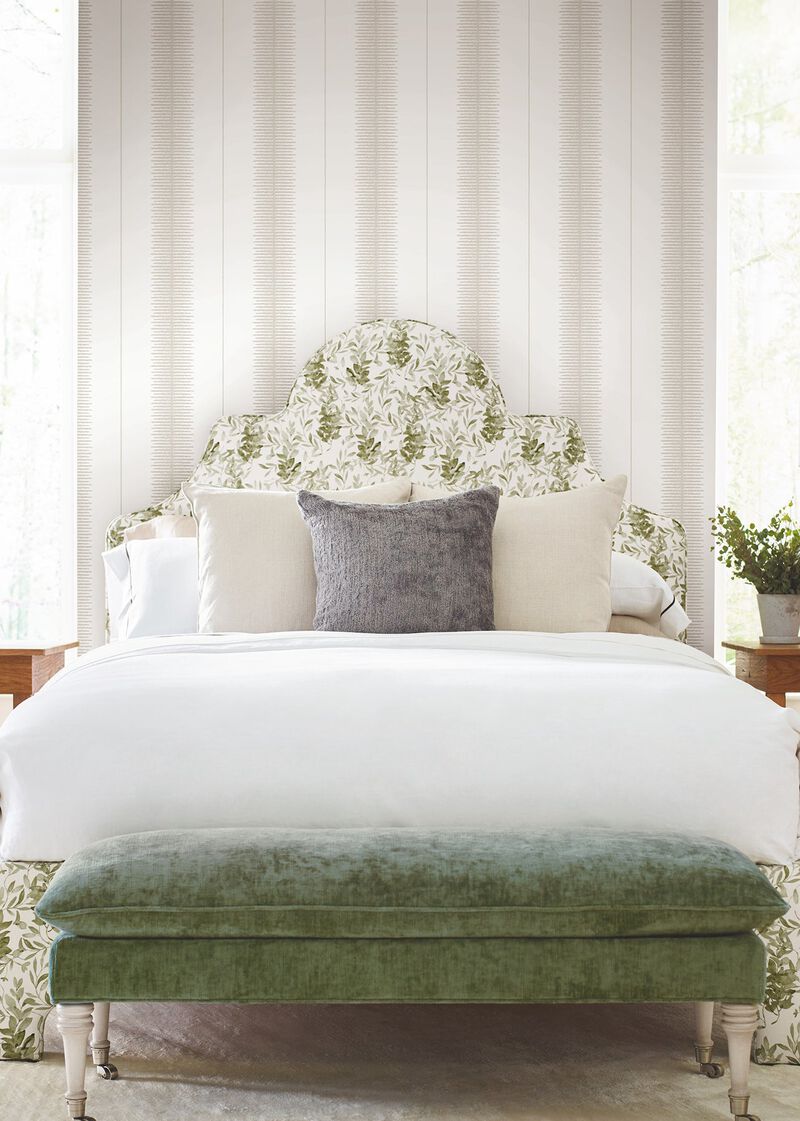 Tandem Stripe Taupe Wallpaper (Double Roll) image number 4