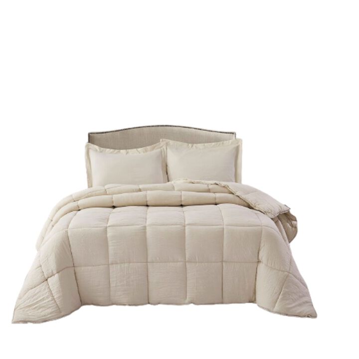 Hivvago 3 Piece Microfiber Reversible Comforter Set
