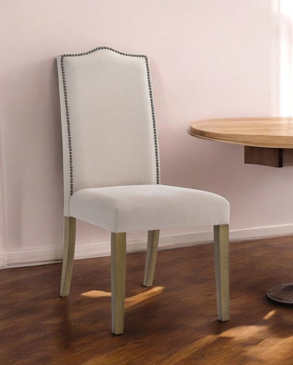 Linen Upholstered Parsons Side Chair for Dining