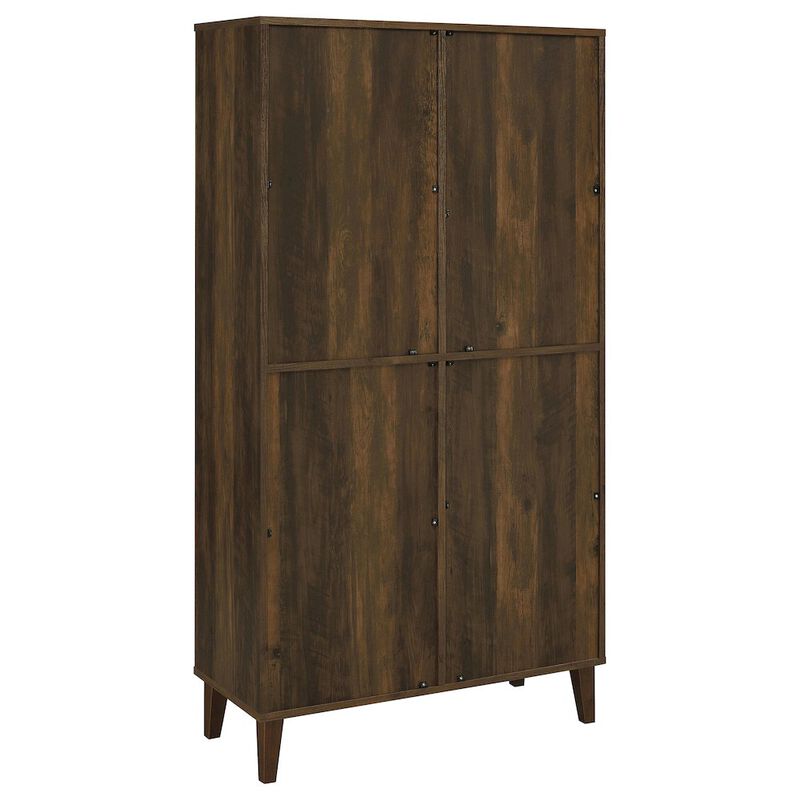 Coaster Elouise 4-door Engineered Wood Tall Accent Cabinet Dark Pine
