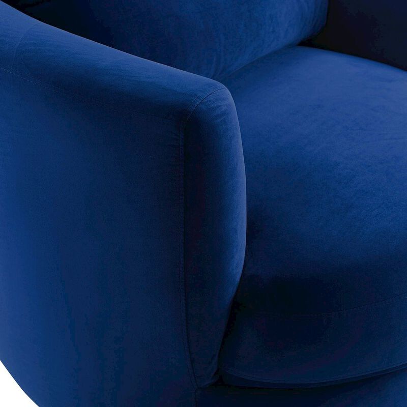 Pirouette Performance Velvet Swivel Armchair image number 4