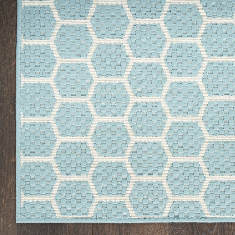 HomeRoots Geometric Indoor Outdoor Area Rug image number 5