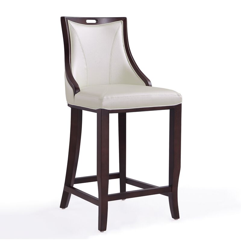 Emperor White Bar Stools (Set of 3)