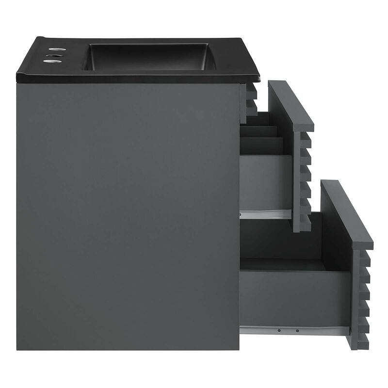 Render 24" Wall-Mount Bathroom Vanity image number 2
