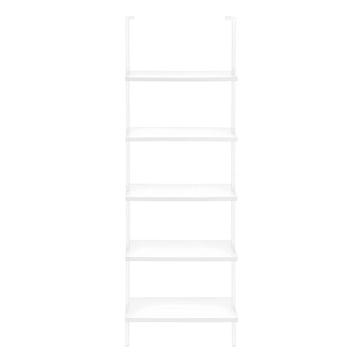 Bookshelf, Bookcase, Etagere, Ladder, 5 Tier, 72H, Office, Bedroom