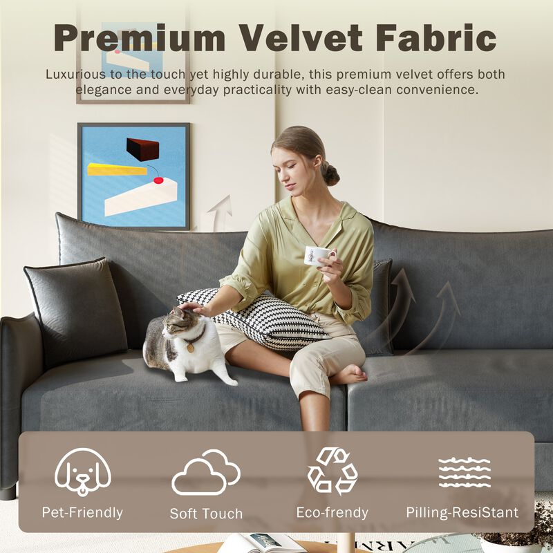 Swofir Pull Out Sleeper Sofa Bed image number 6