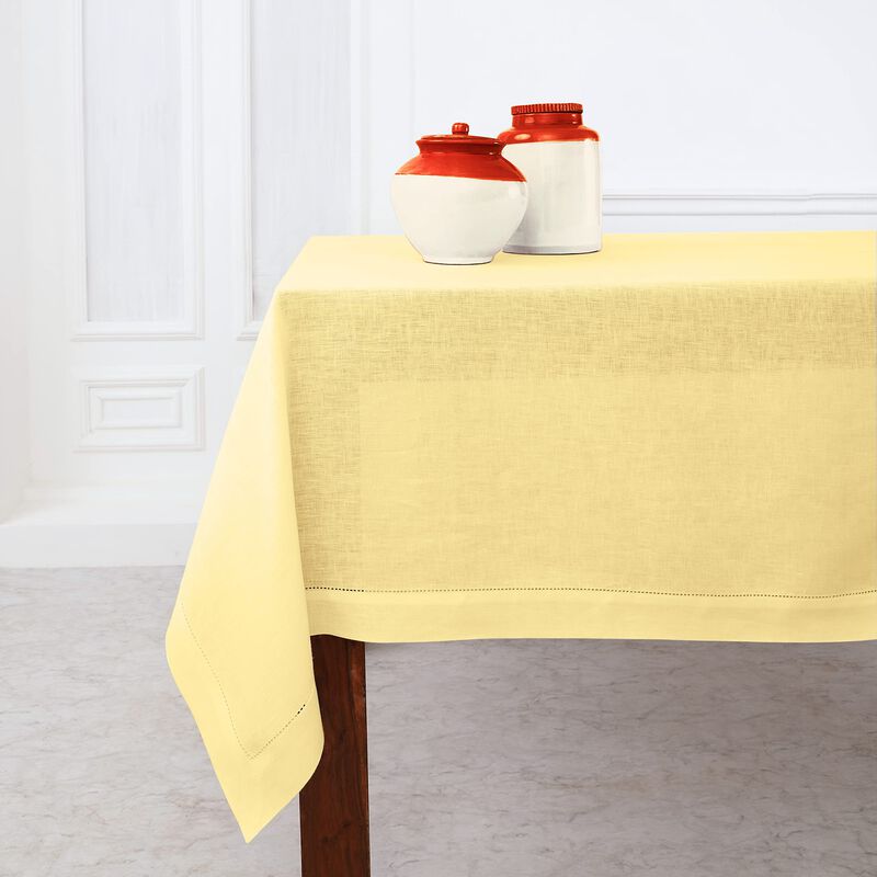 Linen Tablecloth - Classic Hemstitch image number 0
