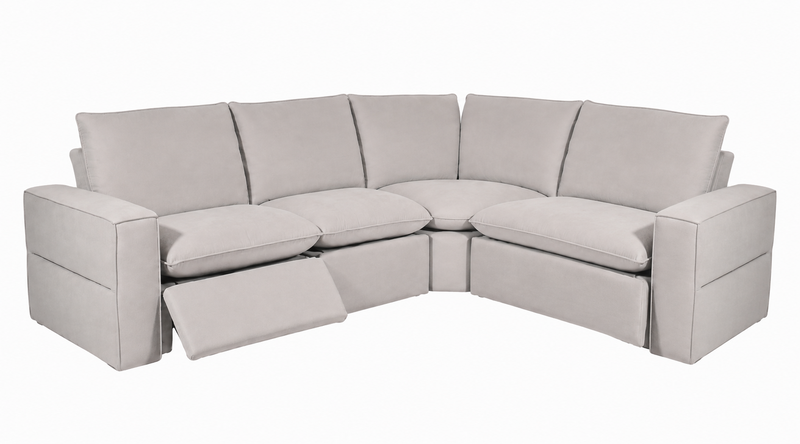 Warner Power Motion 4pc Sectional in Sand image number 1