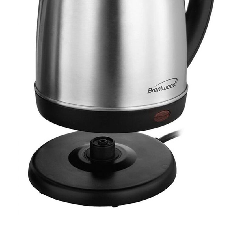 Brentwood 2.0 L Stainless Steel Electric Cordless Tea Kettle 1000W (Brushed)