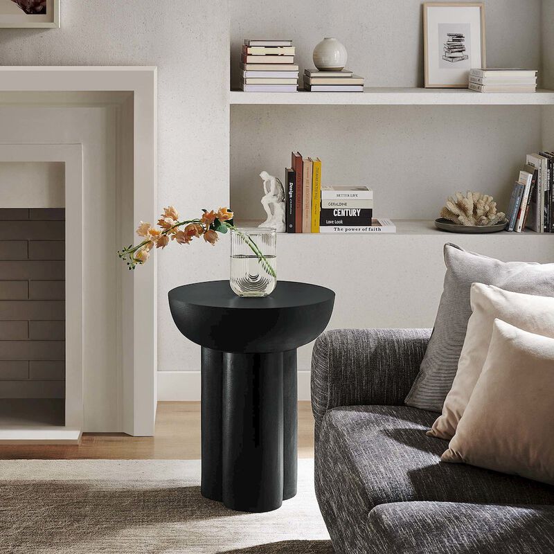 Caspian Round Concrete Side Table image number 7