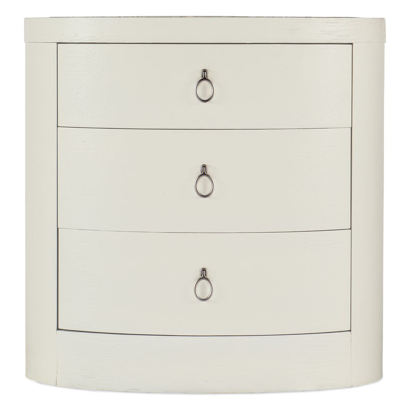 Serenity Wavecrest Oval Nightstand