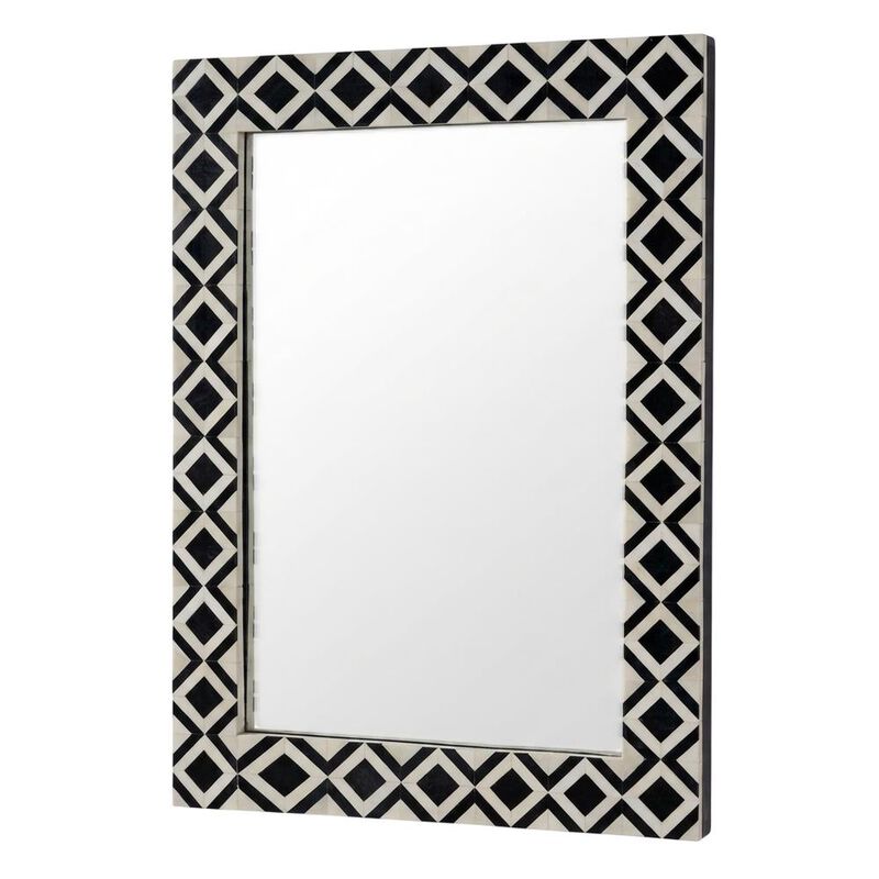 Butler Specialty Verona 24 in. W x 36" H Rectangular Bone-Inlay Wall Mirror image number 0