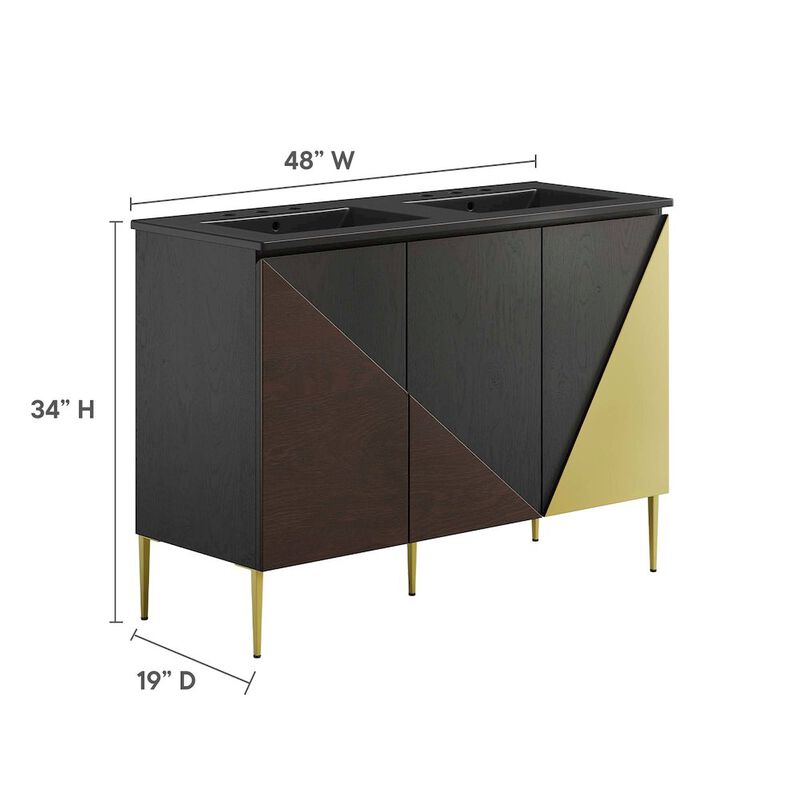 Alchemist 48" Double Sink Bathroom Vanity image number 2