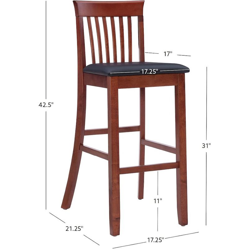 Linon Triena Craftsman Bar Stool image number 6
