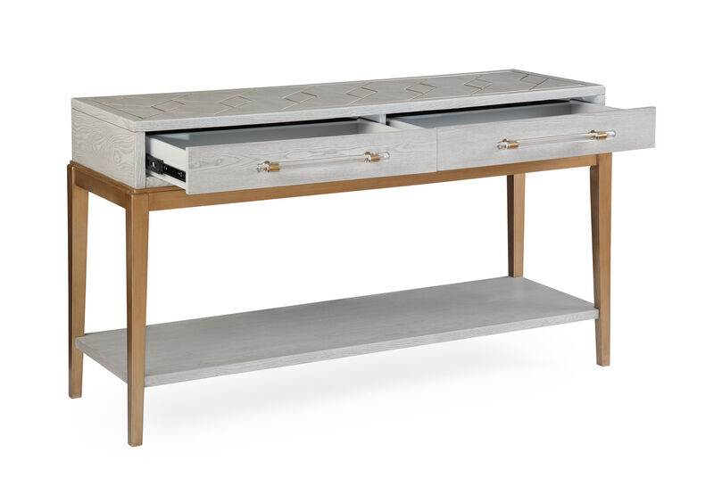 Perrine Gray Console Table