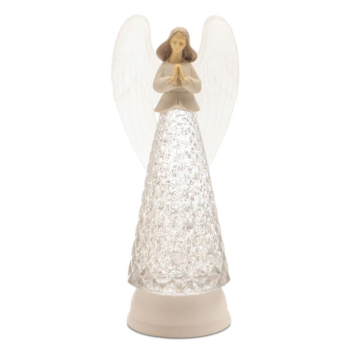 LED Angel Snow Globe for Christmas Tabletop, Mantel, or Shelf Display
