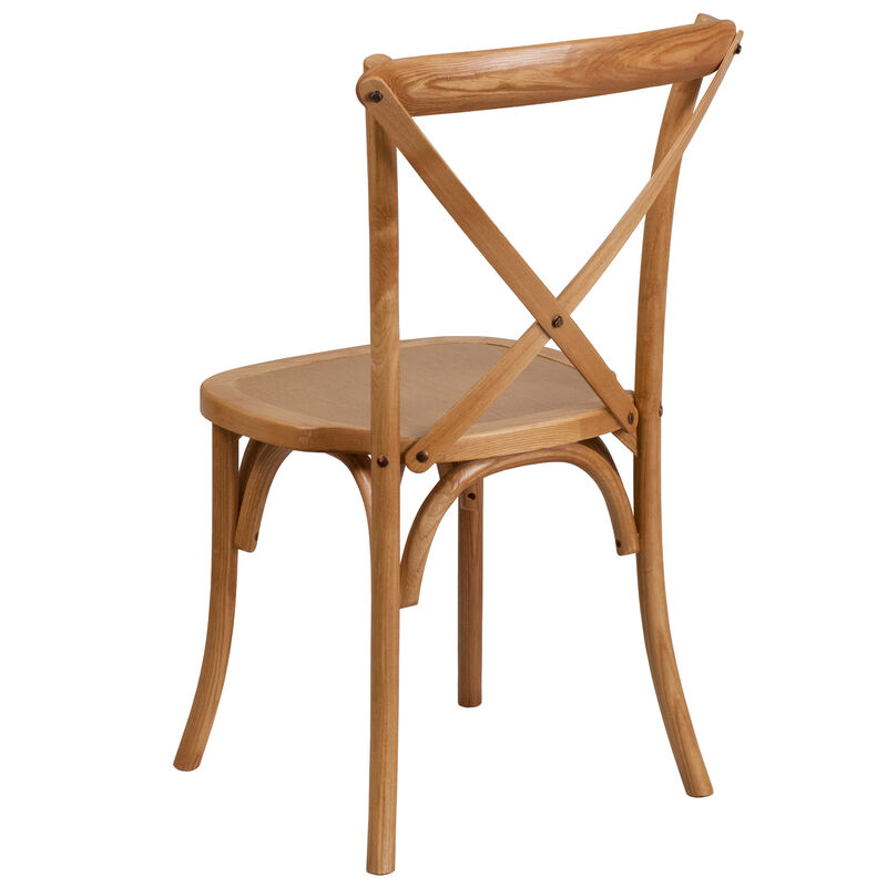 Wood Cross Back Chairs image number 6