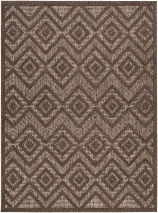 HomeRoots Geometric Indoor Outdoor Area Rug