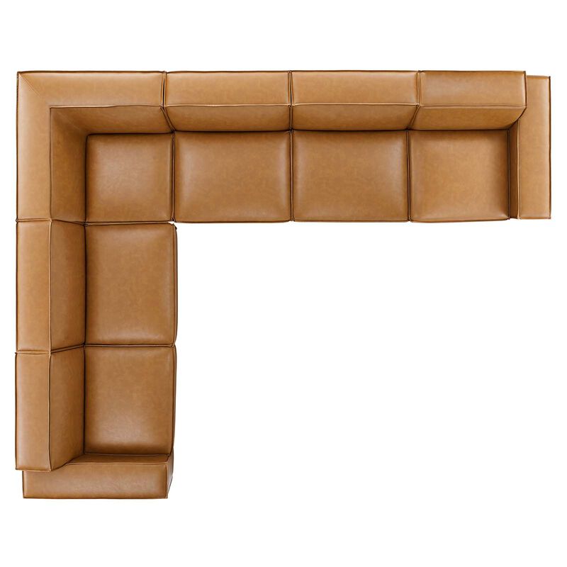 Restore 6-Piece Vegan Leather Sectional Sofa image number 1