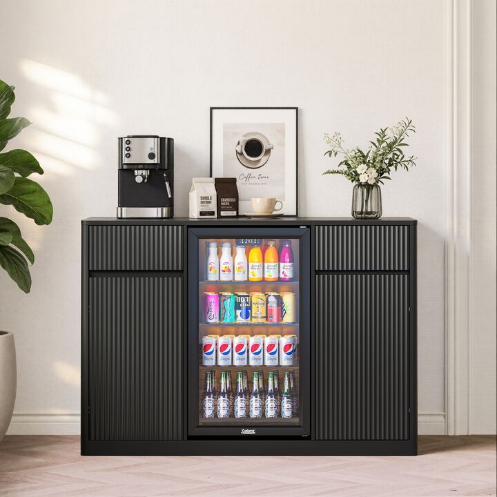 Kabrib Fluted Bar Cabinet