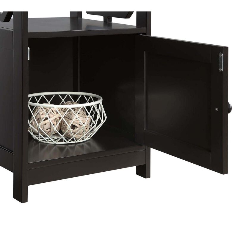 Convenience Concepts Omega End Table with Cabinet.