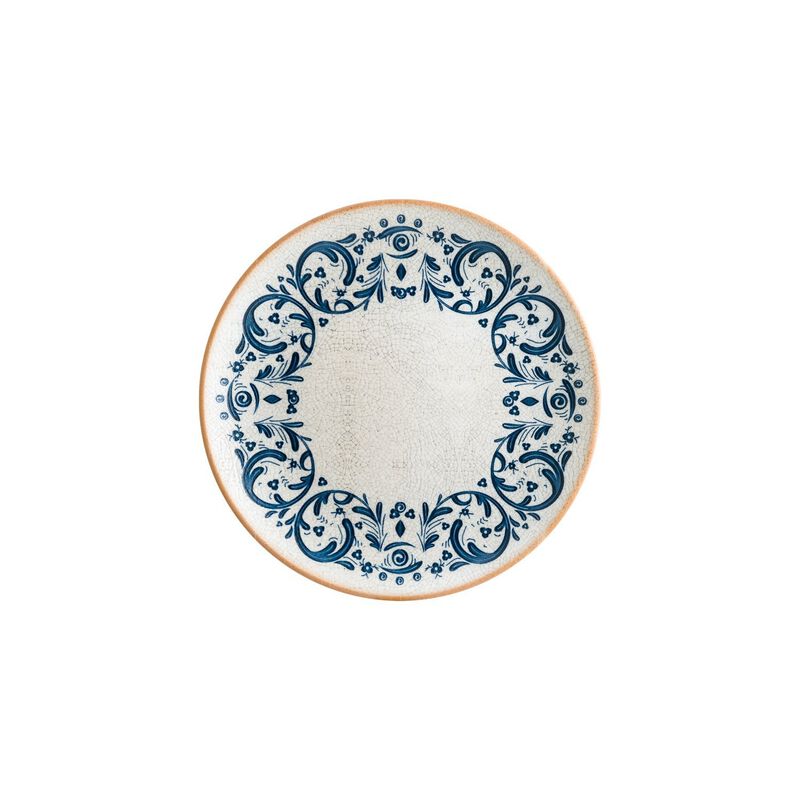Viento dia.10.5" Round Decorated Porcelain Plate (Set of 4)