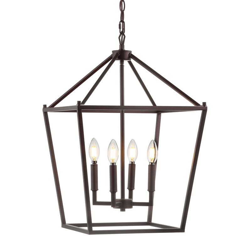 PagodaBulb Lantern Metal LED Pendant