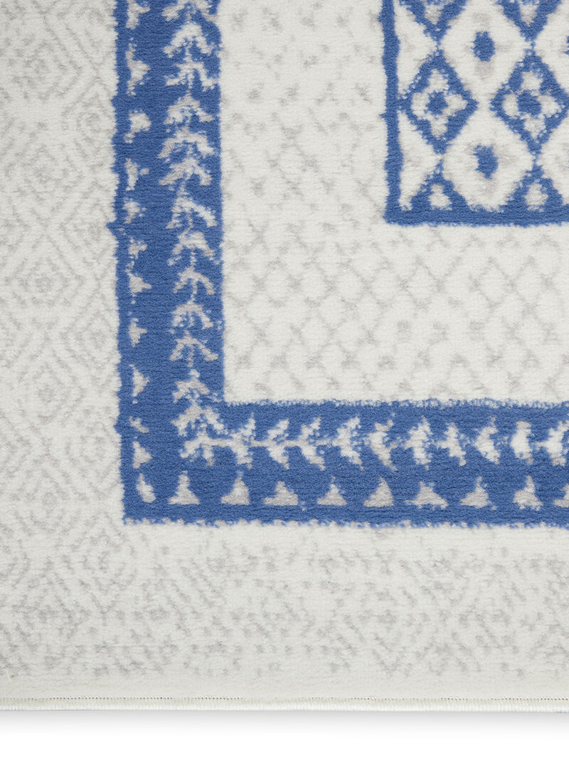 Whimsicle WHS13 Ivory/Blue 6' x 9' Rug