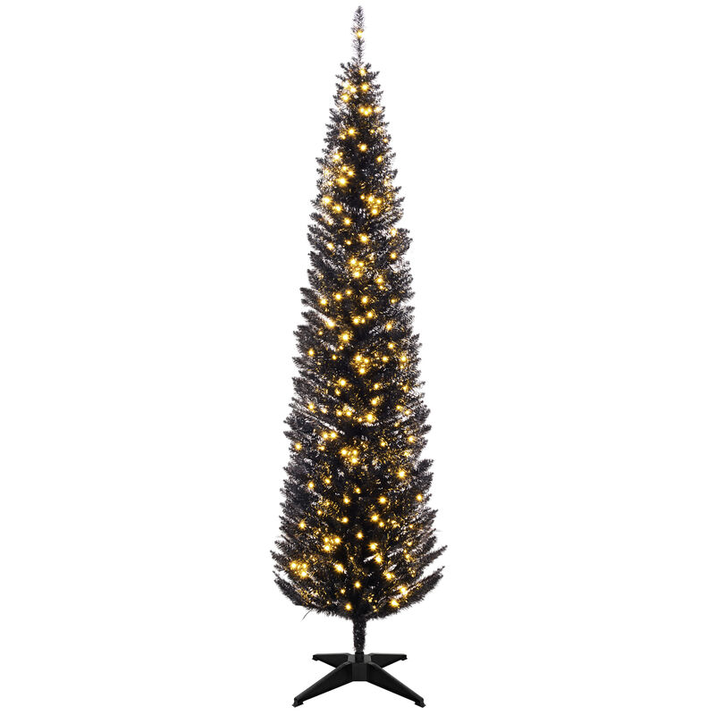 7' Slim Pencil Artificial Christmas Tree with LEDs image number 0
