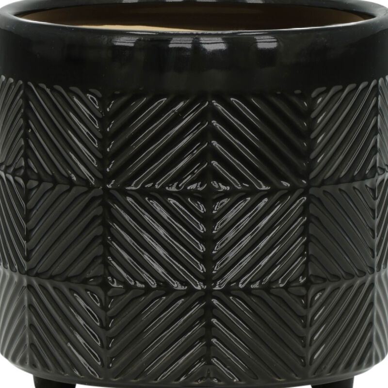 S/2 6/8" Textured Planters image number 4