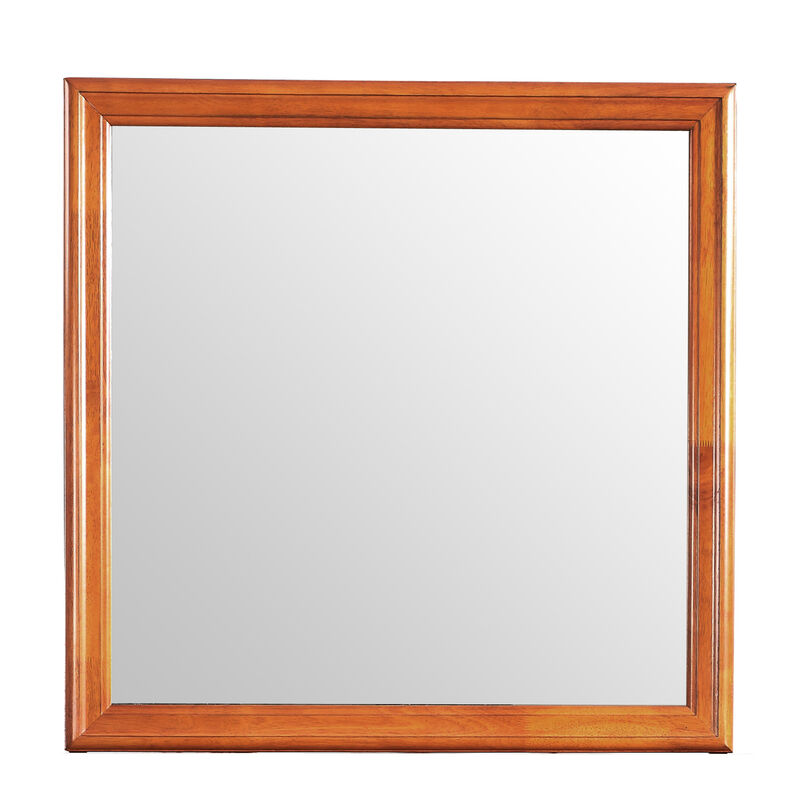 38 in. x 38 in. Classic Square Wood Framed Dresser Mirror image number 0